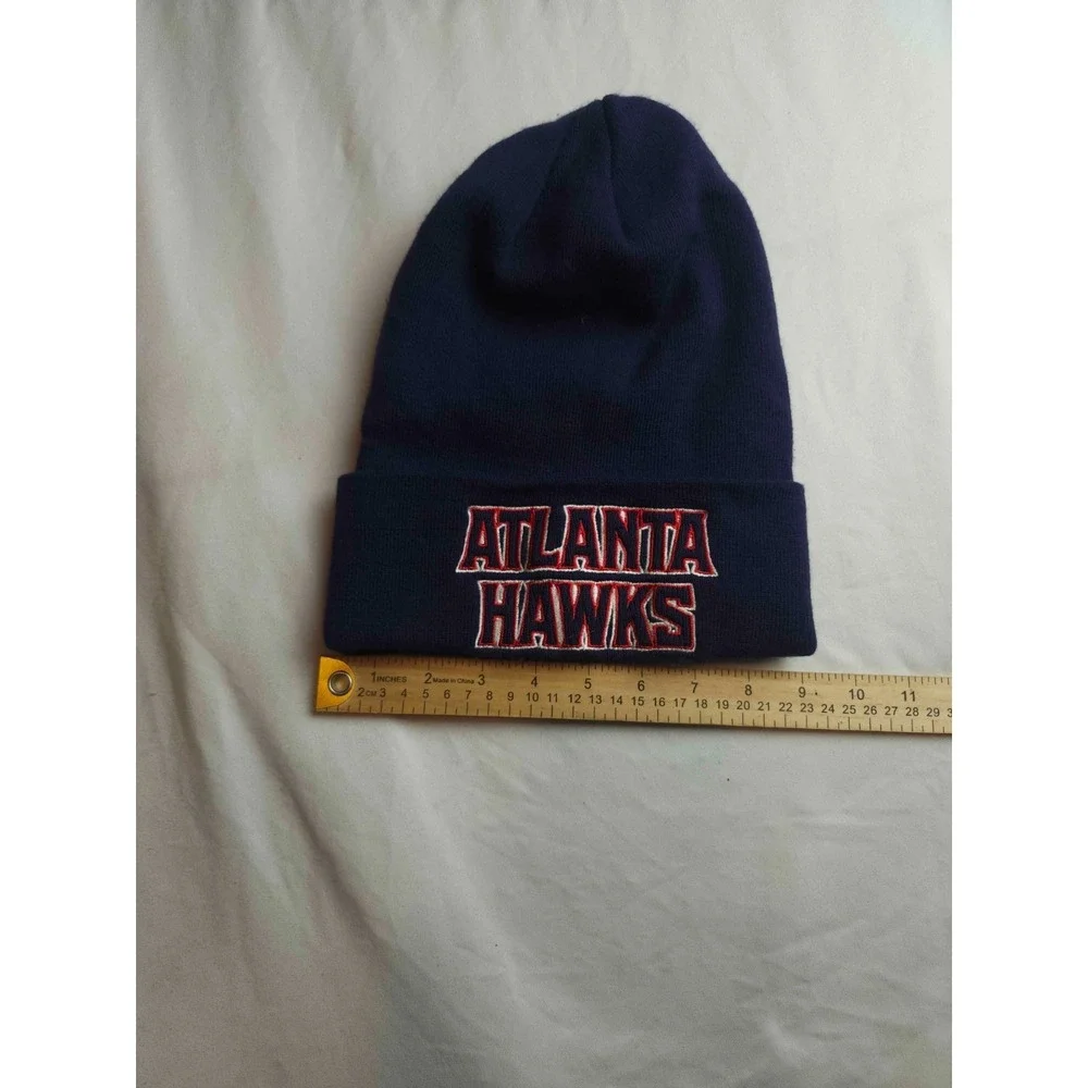 Vtg Y2K Atlanta Hawks NBA Adidas Beanie OSFA Retro Sporty Athleisure Streetwear